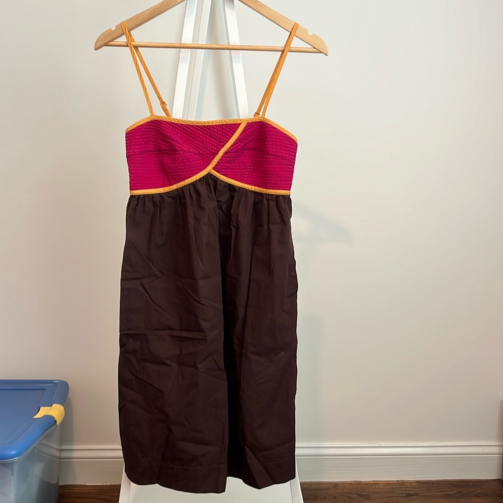 Anthropologie Color Blocked Dress size small